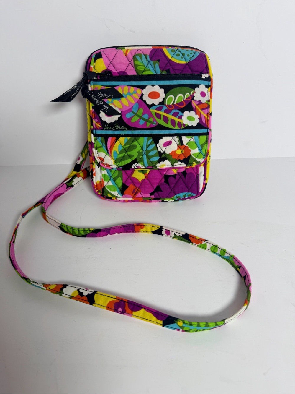 NWOT Vera Bradley Mini Hipster Crossbody Purse Floral Va Va Bloom